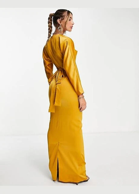 Горчичное платье Asos
