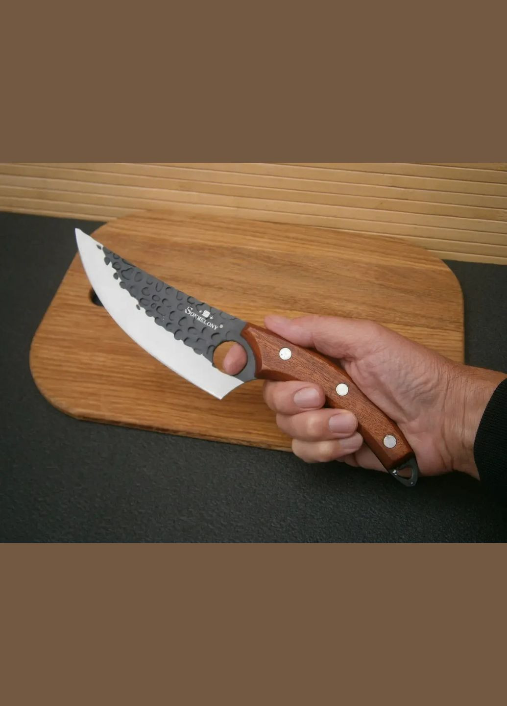 Нож поварский Шеф Sonmelony RT-34 Fultang 27см No Brand (323161528)