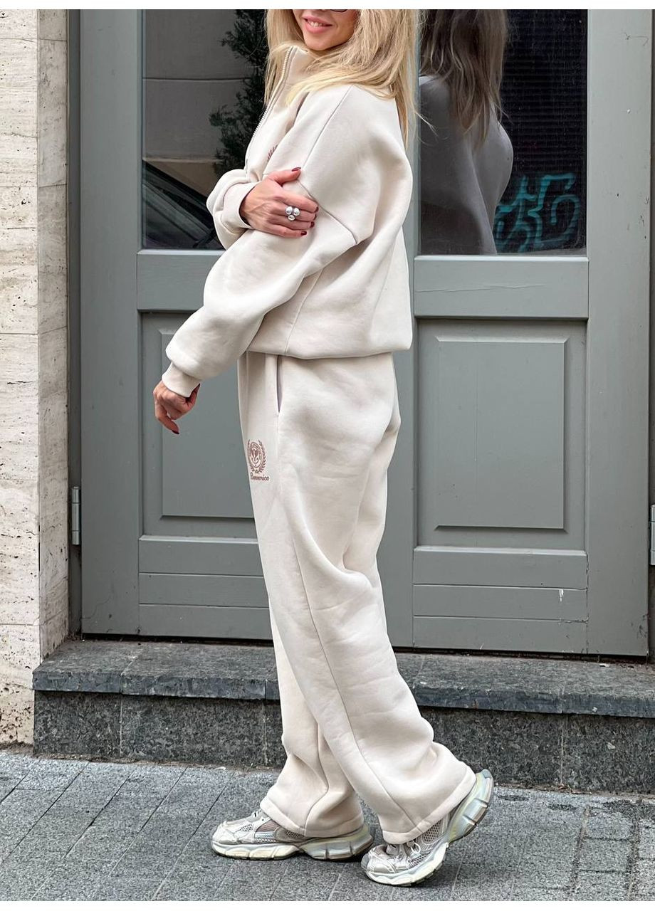 Теплий костюм з тринитки на флісі | Oversize Україна (367049344)