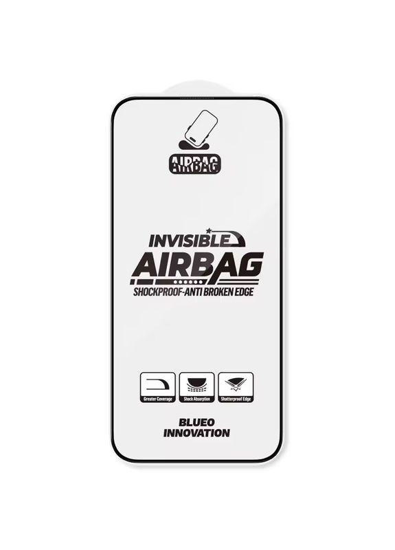Защитное 3D стекло Invisible Airbag Anti-broken для Apple iPhone 14 Pro Max / 15 Plus /16 Plus Blueo (372626605)