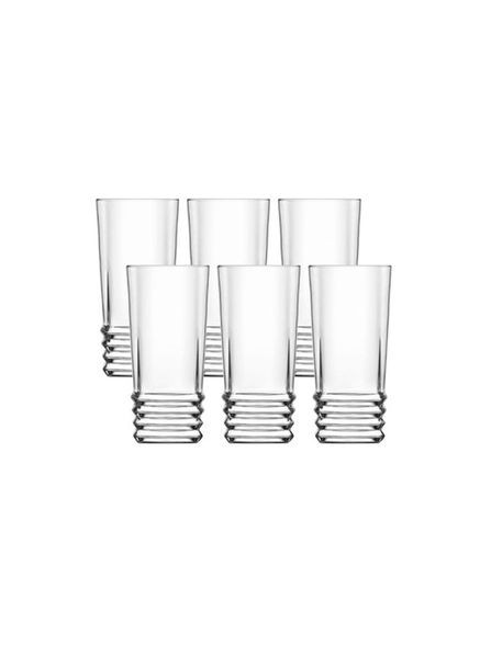 Набор высоких стаканов для воды сока коктеля 6 шт Elegan 335 мл ELG379 Lav (302312034)