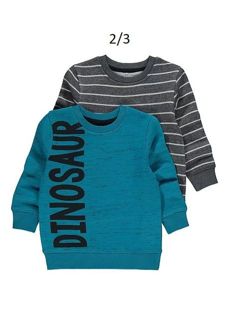 George свитшот комплект 2 шт на флисе 2/3 года бирюзовый спортивный трехнитка с начесом