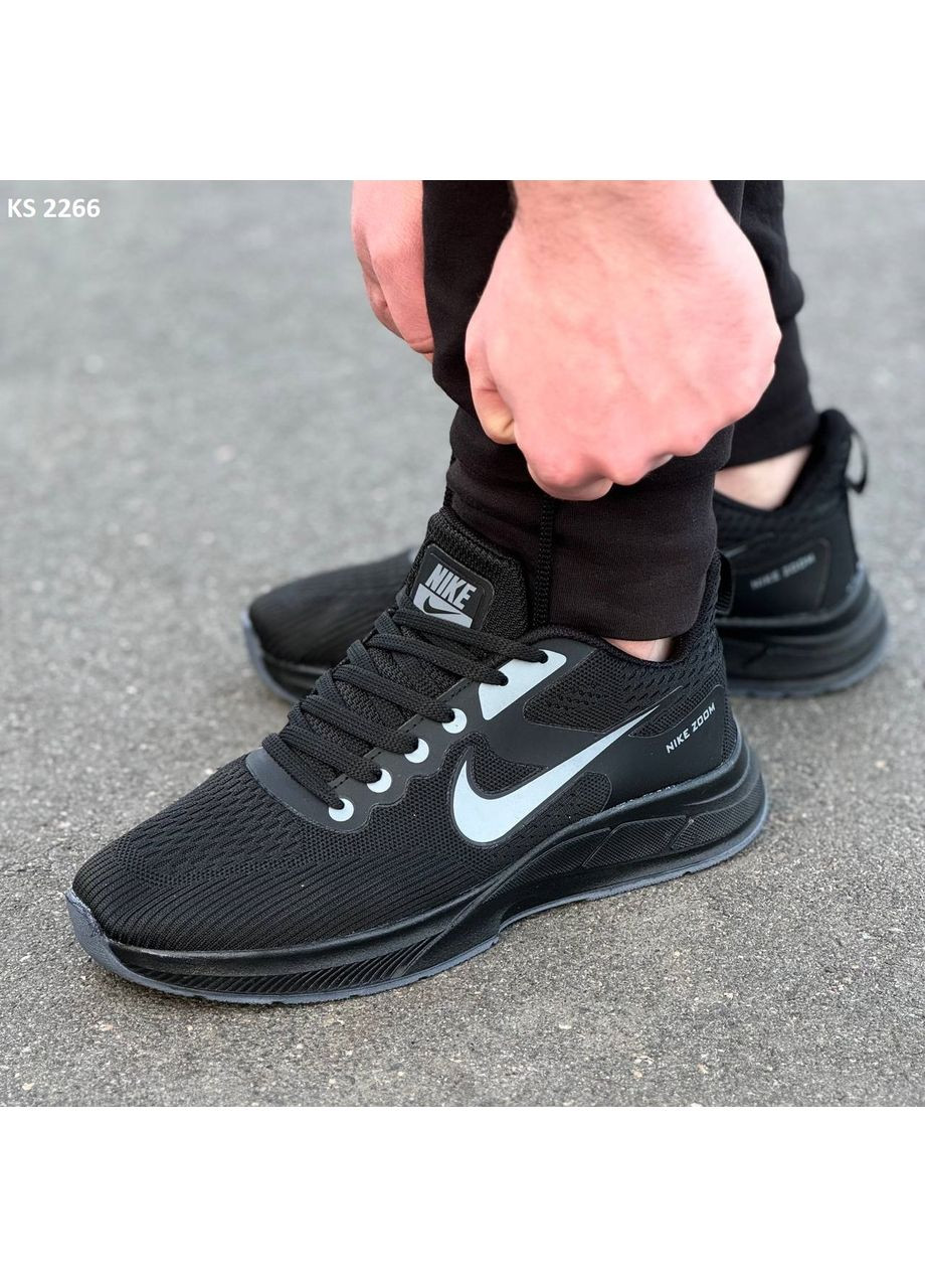 КРОСІВКИ ЖІНОЧІ NIKE AIR ZOOM BLACK НАЙК АІР ЗУМ No Brand чорні демісезони (367178094)