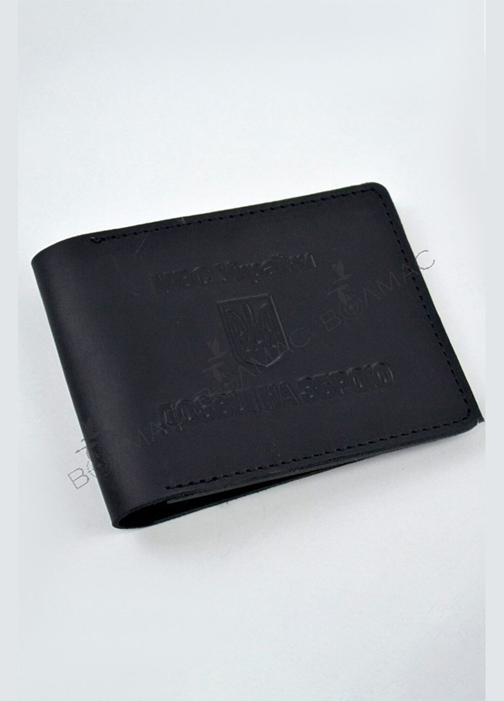 Обкладинка для документів шкіра Крейзі "Дозвіл на зброю" чорного кольору VOLMAS (314903478)