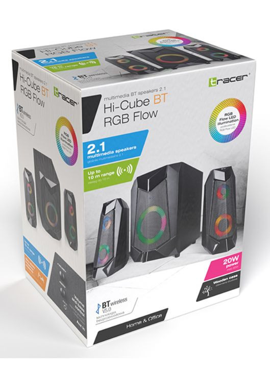 Домашняя акустика Hi-Cube RGB Flow BT 20W 2.1 (Traglo46497) Tracer (346530965)