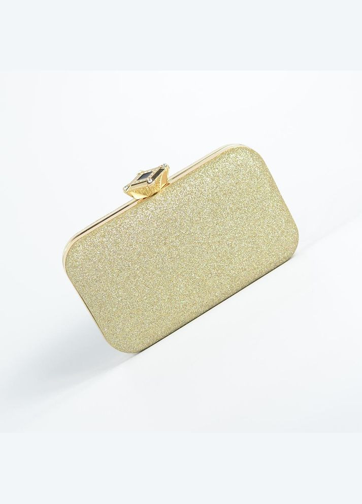Золота сумка клатч бокс з блискітками випускна жіноча блискуча No Brand (293942340)