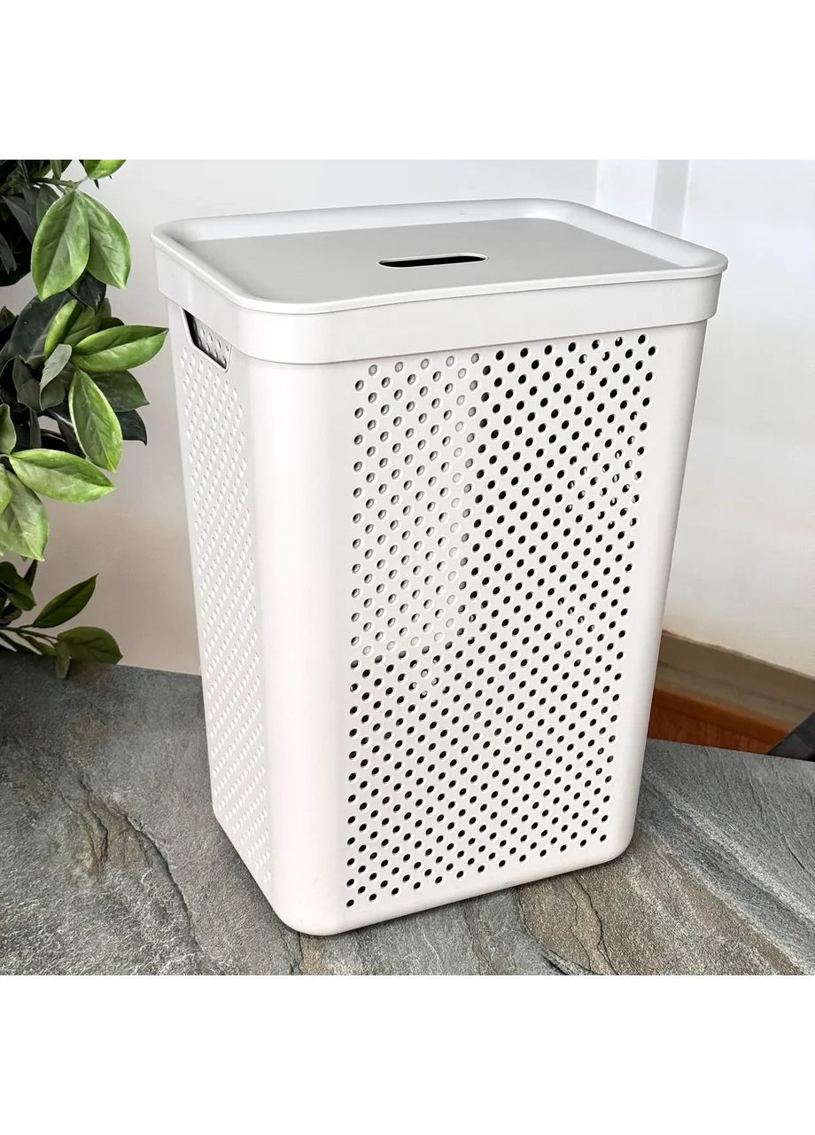 Кошик для білизни 45 л Какао Simple Алеана (365815055)