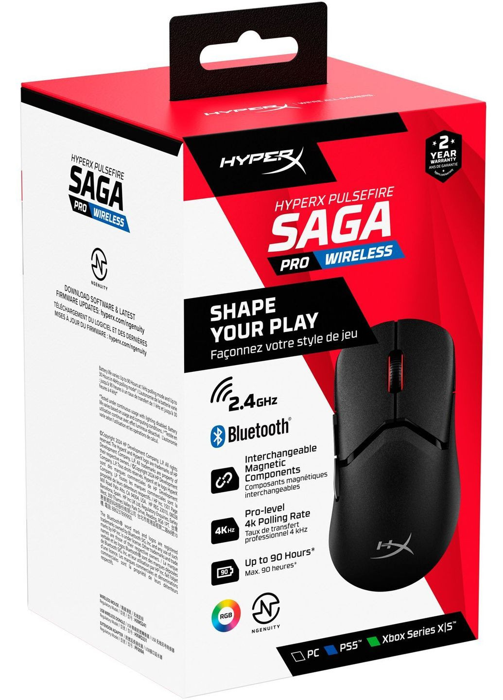 Мышь Pulsefire Saga Pro Black (A2PB2AA) HyperX (356728220)