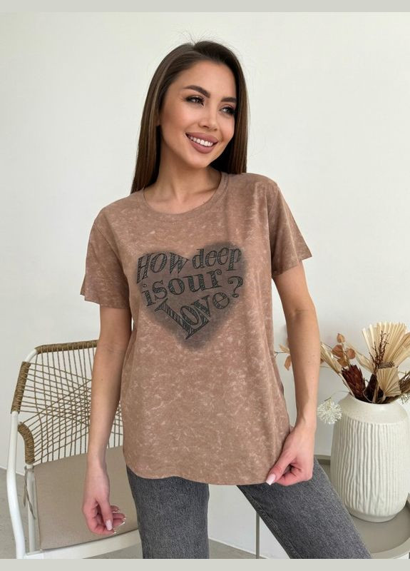 Футболка ISSA PLUS WN20-619 коричнева Magnet - (301036673)