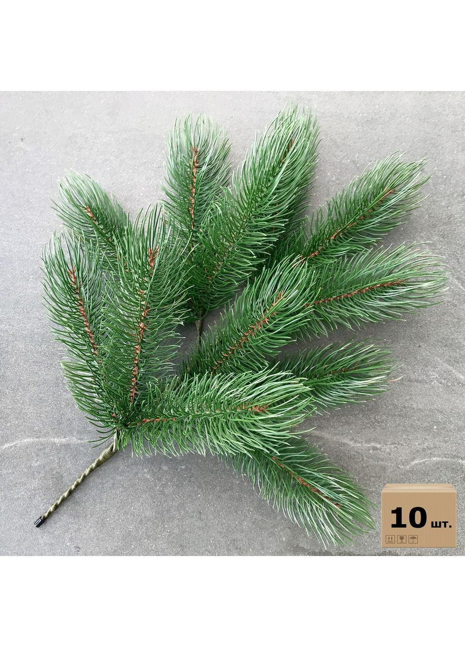 Гілка сосни лита декоративна зелена 60 см (набір 10 штук) HVOYA (370709237)