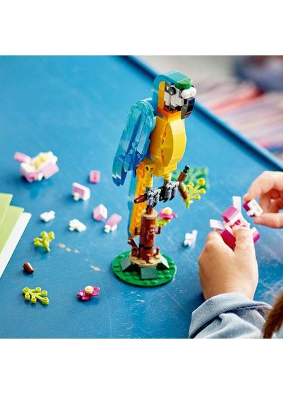 Конструктор Лего Креатор 3 в 1 Экзотический попугай рыбка лягушка Creator 31136 Lego (372012512)