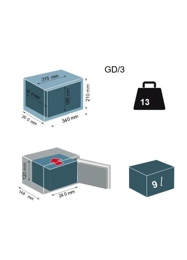 Сейф встраиваемый GD/3 Technomax (386024403)