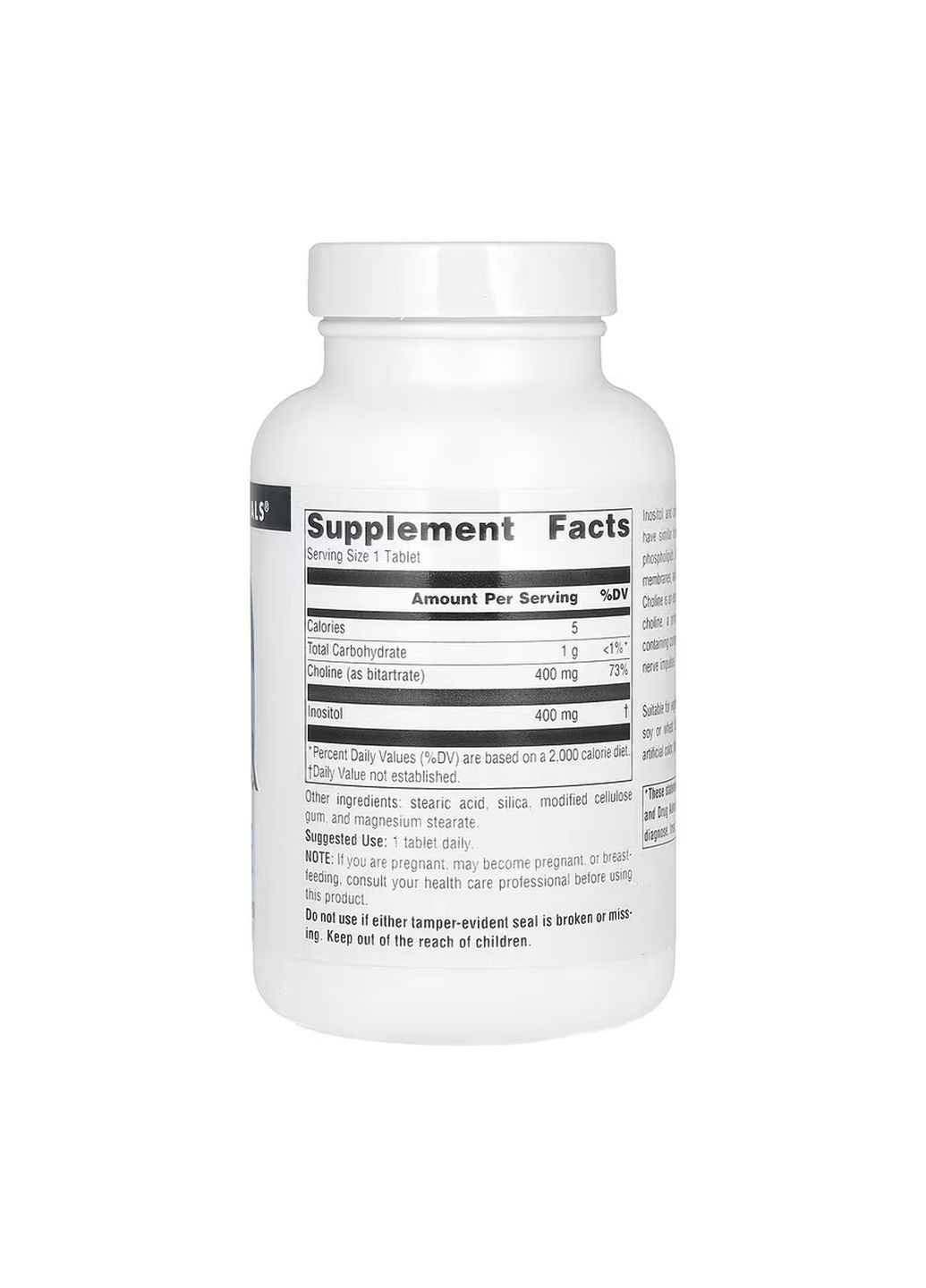 Добавка для нервной системы вегетарианская Инозитол и Холин 800 мг 100 табл Source Naturals (367958179)