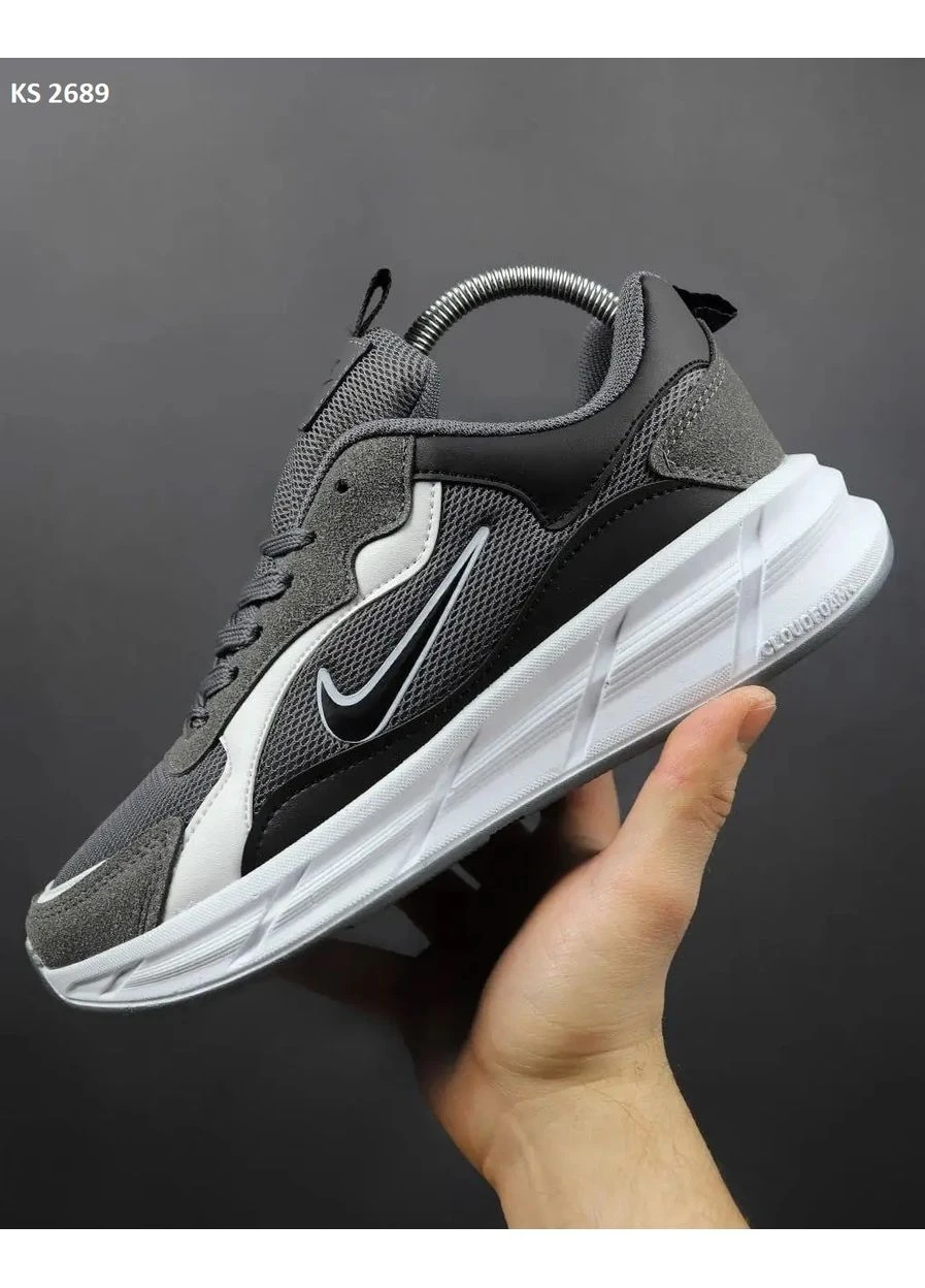 Серые демисезонные кроссовки мужские nike racer gray найк рейсер серые No Brand