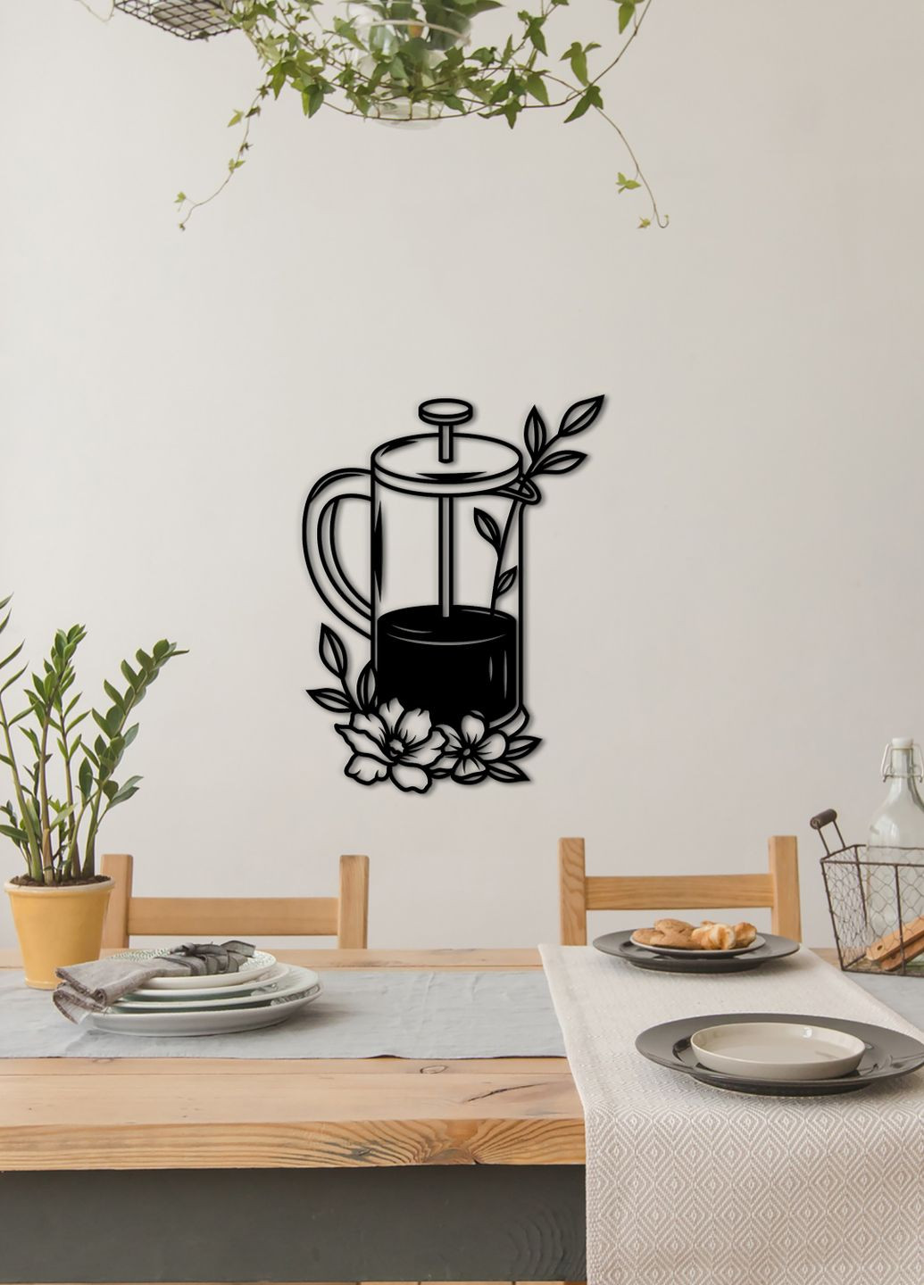 Декоративное панно из дерева, настенный декор для дома "Заварщик", оригинальный подарок 70х53 см Woodyard (292012916)