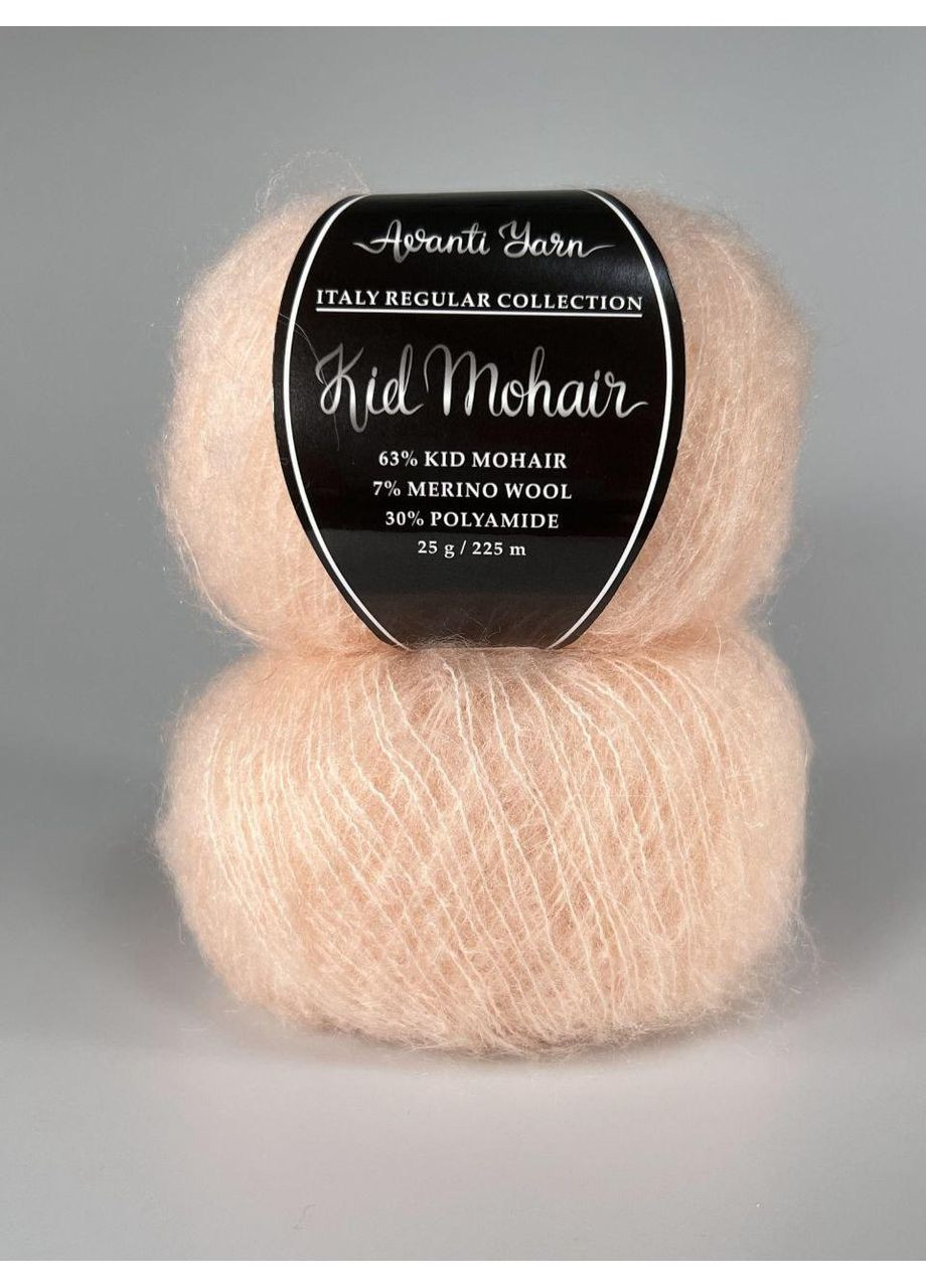 Кид Мохер Аванти Ярн - 129 светло-персиковый Avanti (361878852)