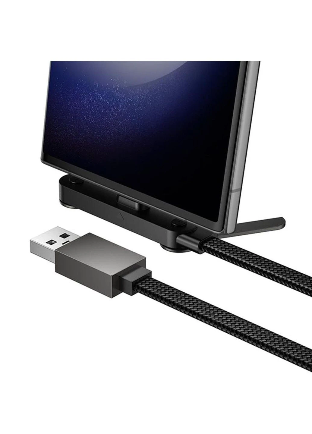 Дата кабель U150 Exquisite side plug and stand USB to Type-C 36W (1.2m) Hoco (382391717)