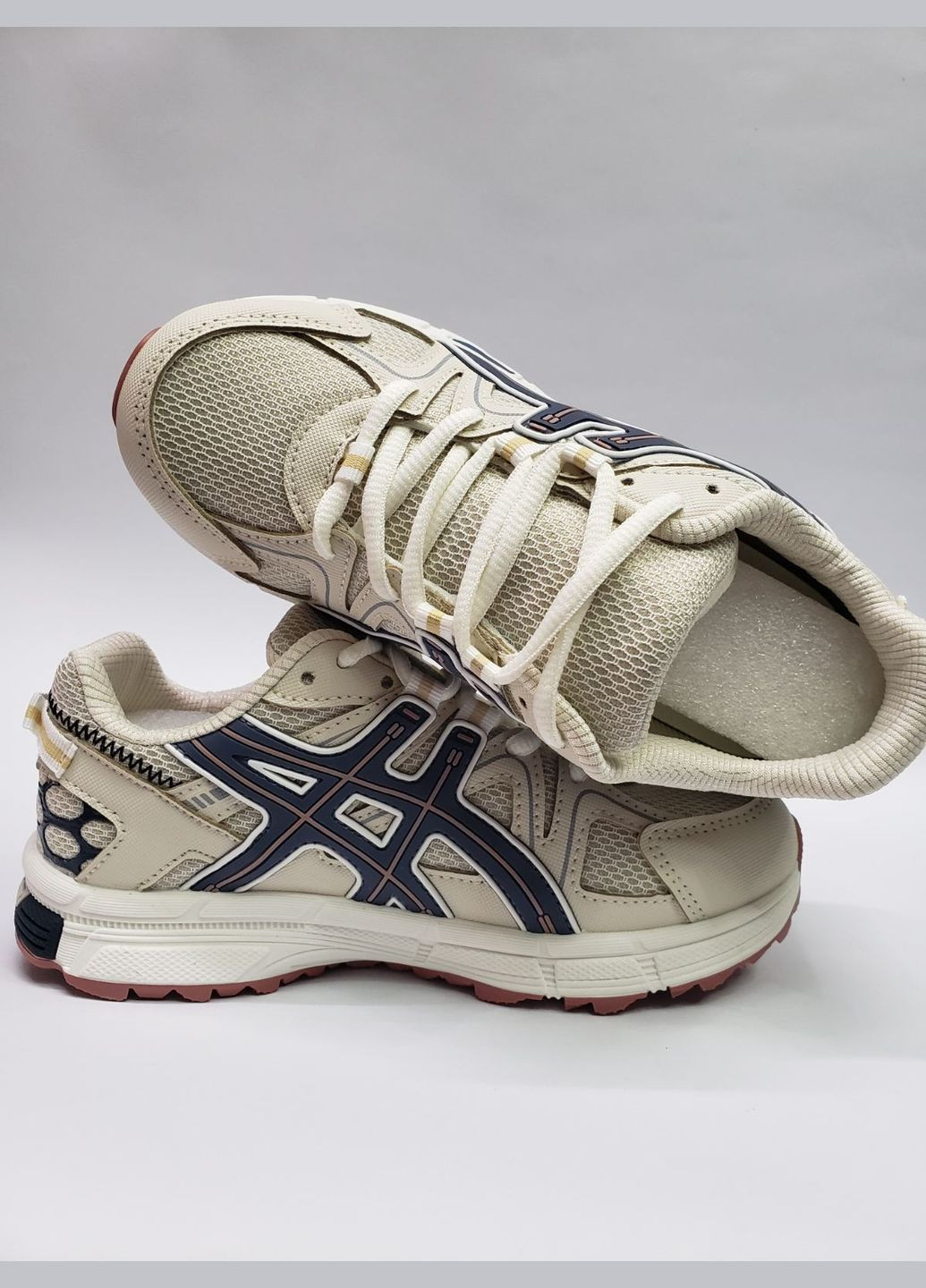 Бежевые стильные детские кроссовки Jong Golf