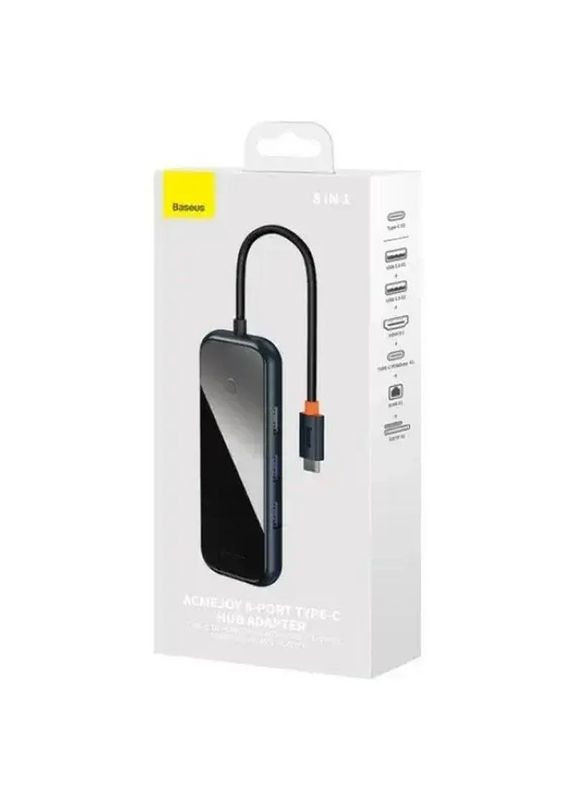 USB Хаб HUB AcmeJoy (8 портов) Type C HUB Adapter (WKJZ010613) Серый Baseus (369645717)