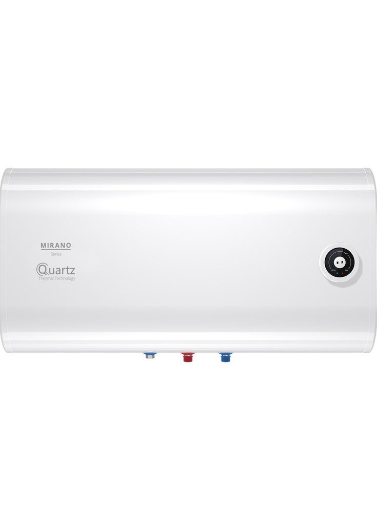 Нержавеющий горизонтальный плоский бойлер Mirano 80л / накопительный водонагреватель Кварц Quartz (361259350)