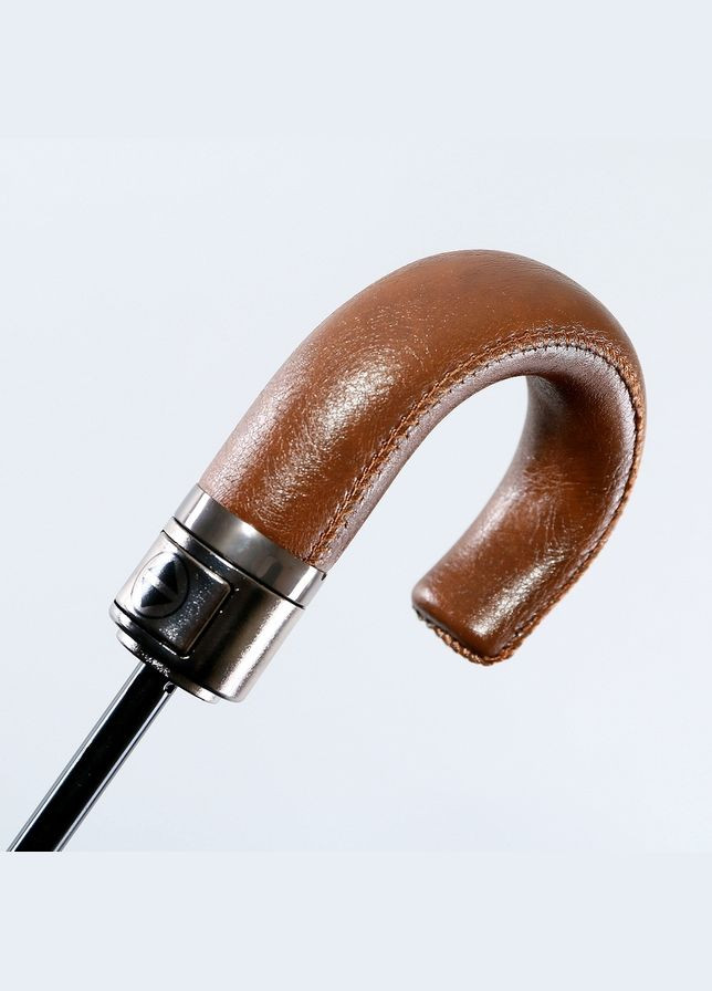 Чёрный большой мужской зонт крюк коричневый (полный автомат) Trust большой система антиветер (298426252)