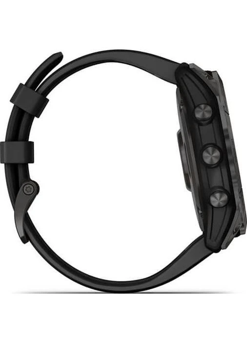 Смарт-часы fenix 7X Sapph Sol Carbon Gray DLC Ti w/Black, GPS (010-02541-11) Garmin (391472851)