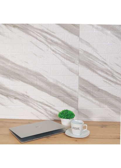Самоклеюча декоративна 3D панель мармур смуги 770х700х3мм 3D Loft (372982571)