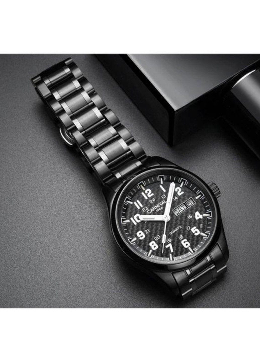 Годинник чоловічий наручний Black Jack (Чорні) Carnival (314483528)