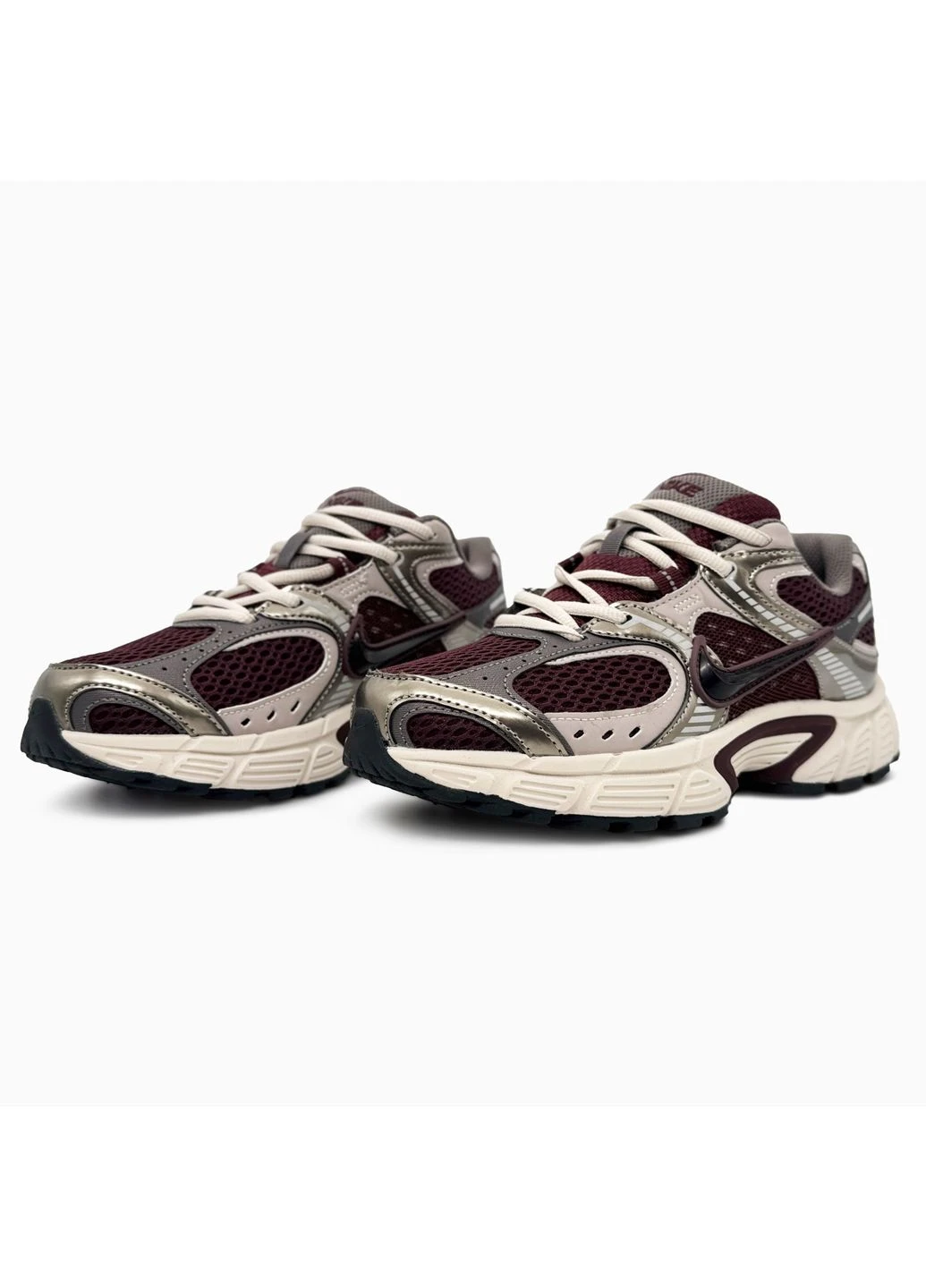 Сірі кросівки чоловічі nike v5 rnr burgundy/grey найк в5 сірі демісезон No Brand