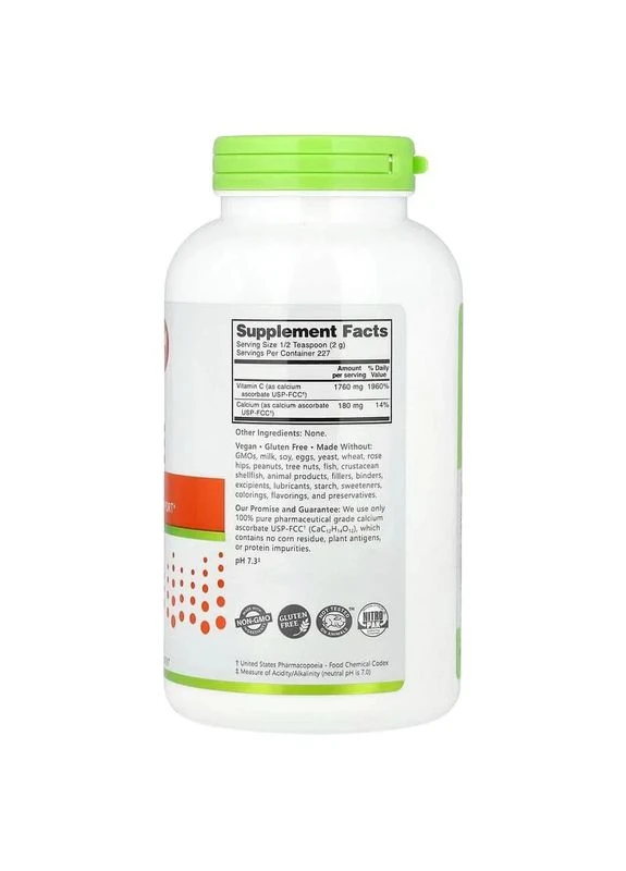 Аскорбат кальция, Immunity, Calcium Ascorbate,, 454 г NutriBiotic (370188622)