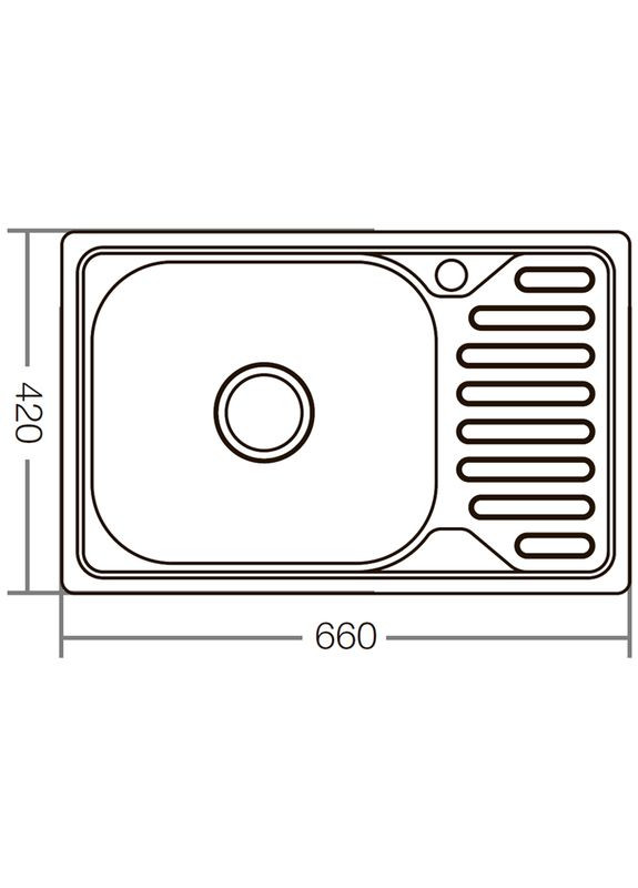 Кухонная мойка Z664208-180E (satin) (ZX1600) Zerix (315151921)