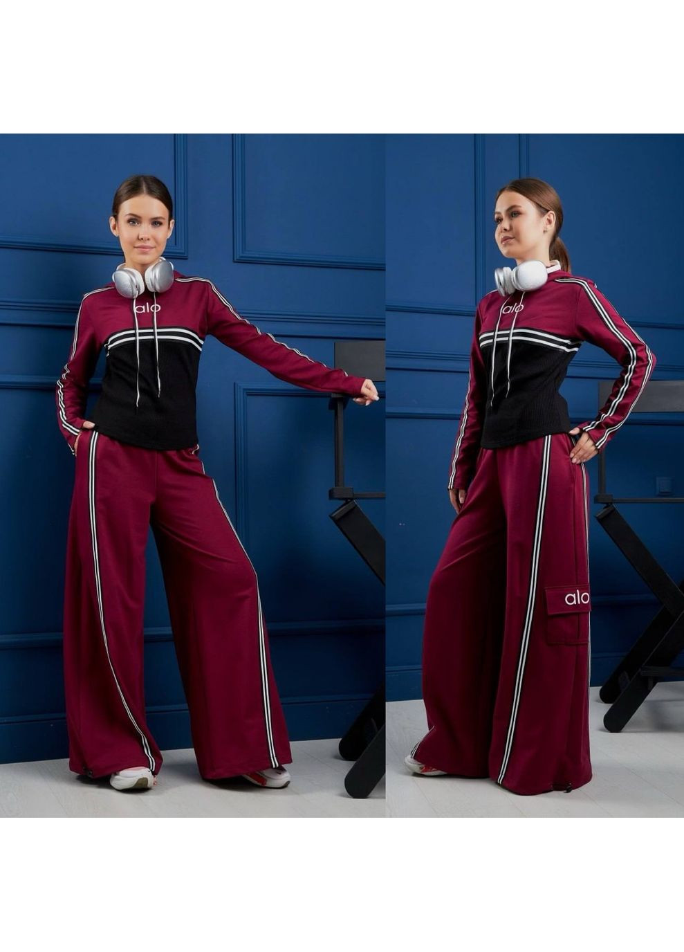 Бордовый демисезонный невероятный костюм Україна