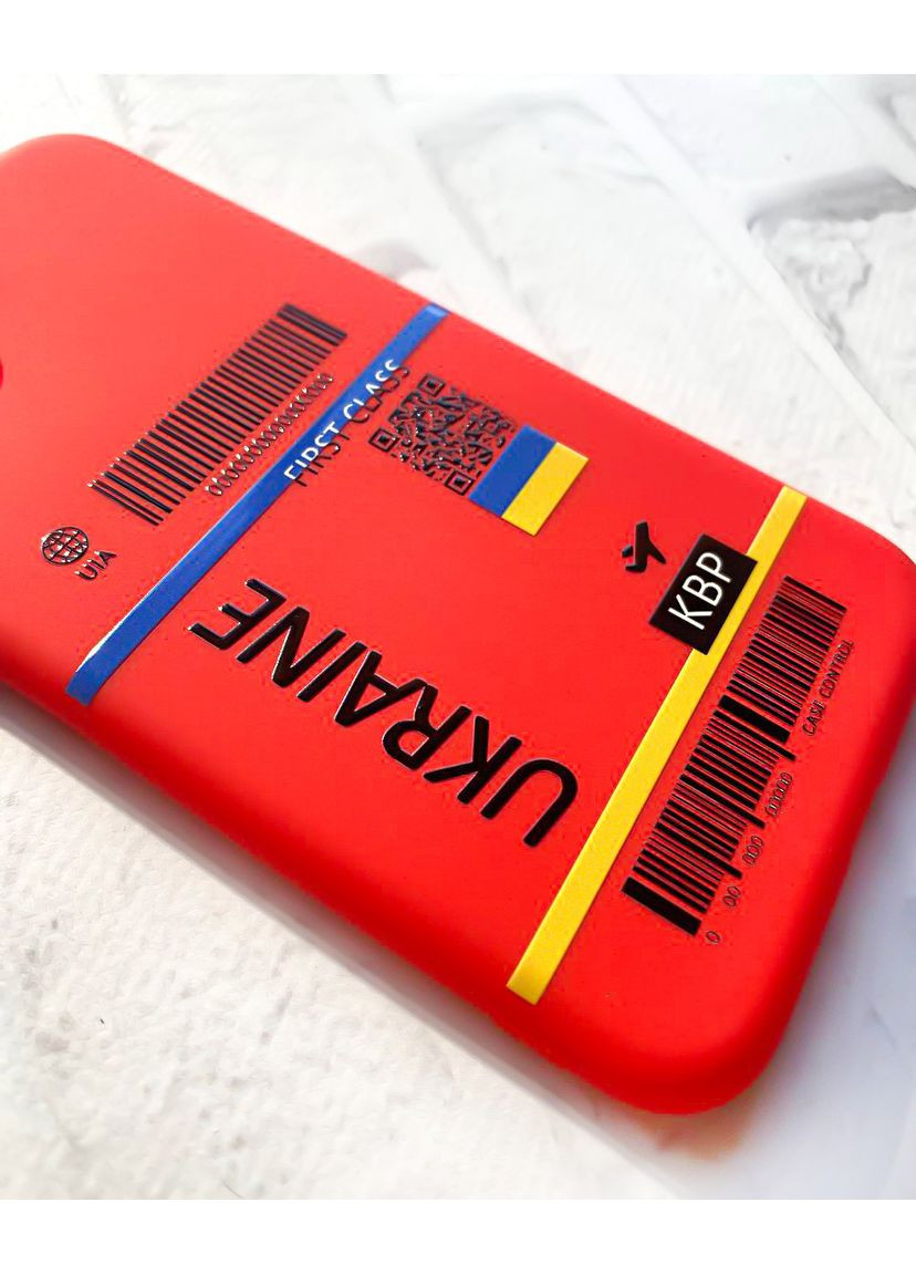 Матовый чехол на Xiaomi Redmi 13C / Poco C65 Авиабилет Украина (принт 262) Creative (355402433)