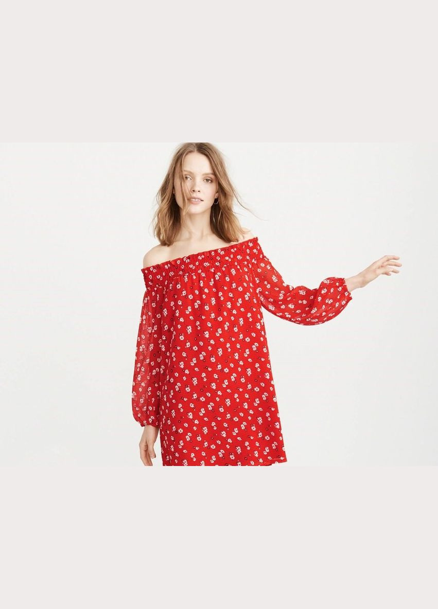 Красное женское платье - платье af3409w Abercrombie & Fitch