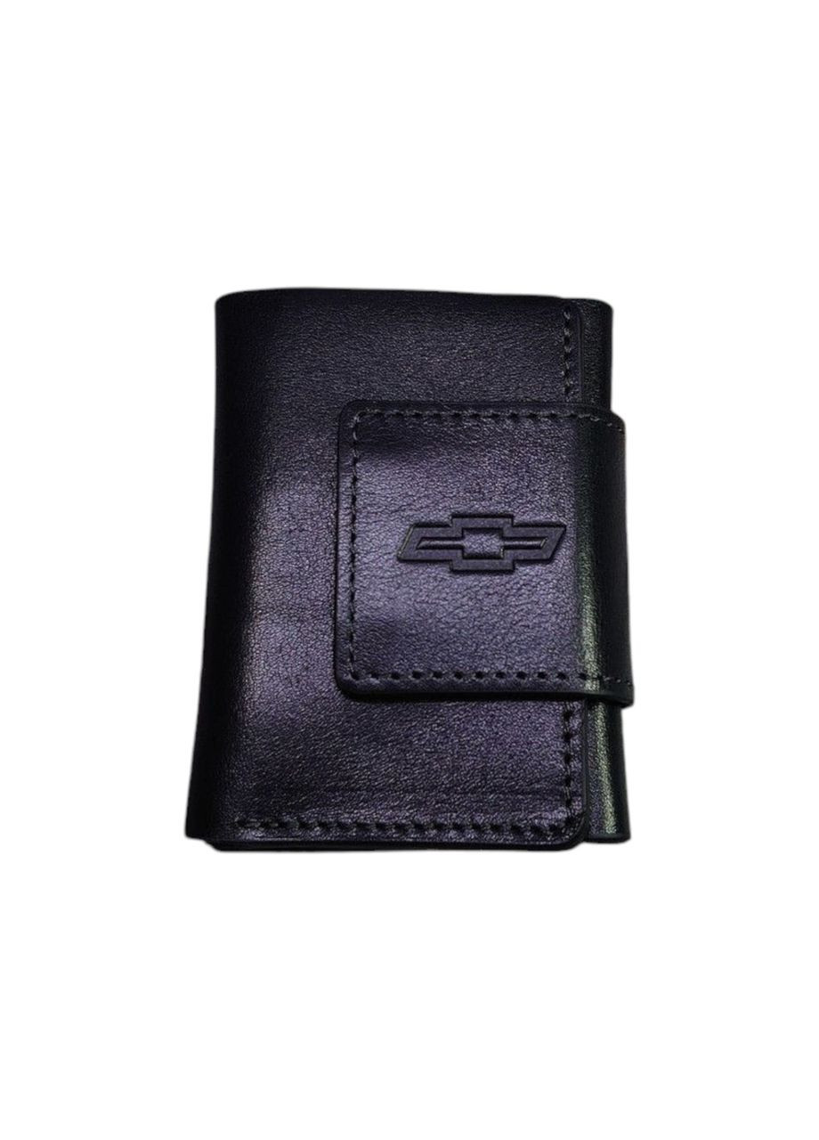 Портмоне с логотипом авто 100х75х15 мм глянцевая кожа Chevrolet (346497440)