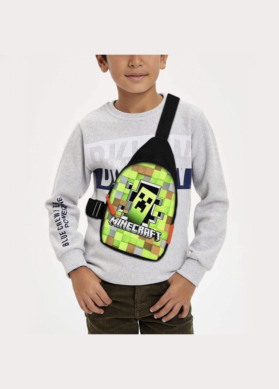 Сумка через плечо детская Minecraft Крипер 29х17 см сумка слинг для мальчика (2389) No Brand (336480863)