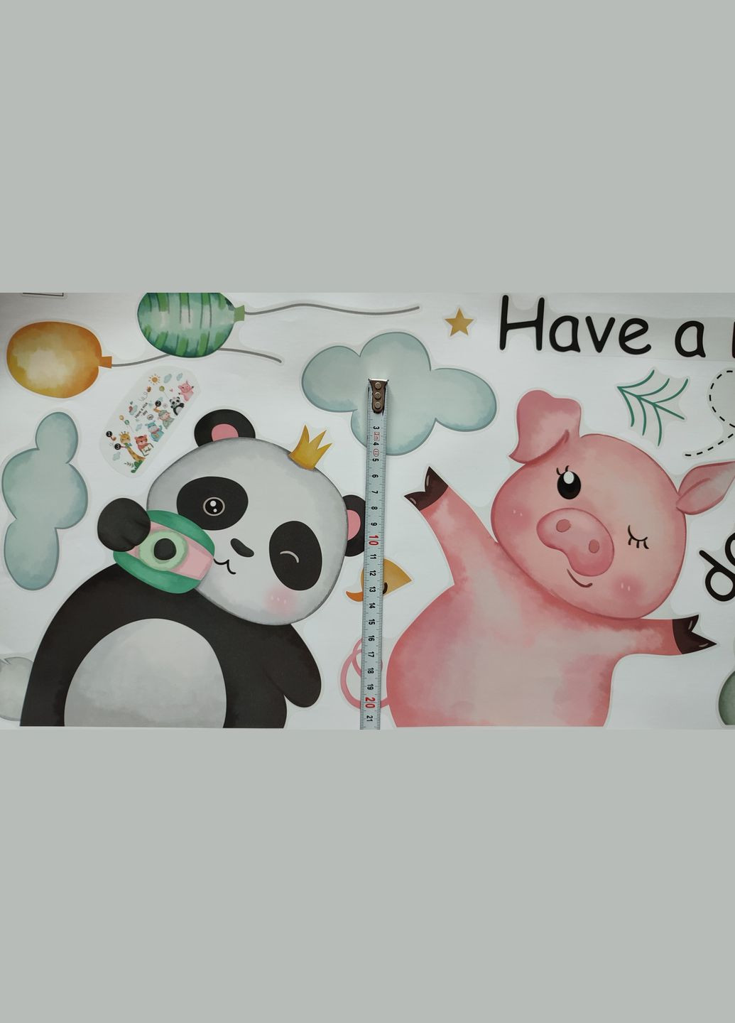 Вінілові наклейки на стіну Тваринки в дитячий садочок (лист 60 х 90 см) Б408-3 No Brand (302241891)