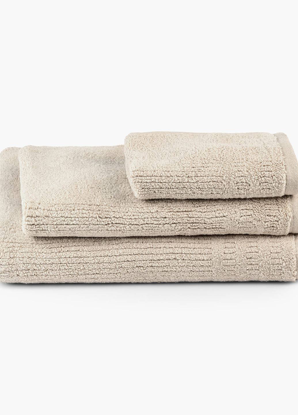 Полотенце "Волна" 30х50 см MVM однотонный бежевый