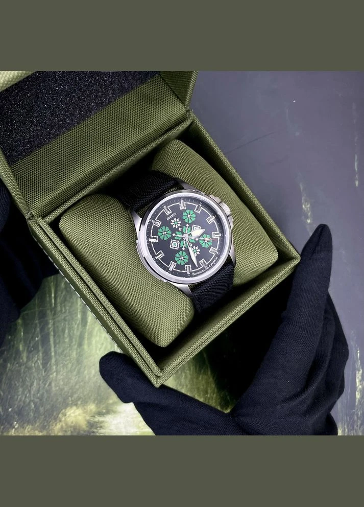 Embroidery Silver-Green Black Battery 10ATM Awarder (341675666)