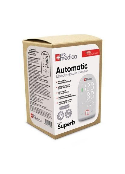 Тонометр автоматический с адаптером Superb гарантия 10 лет ProMedica (346086602)