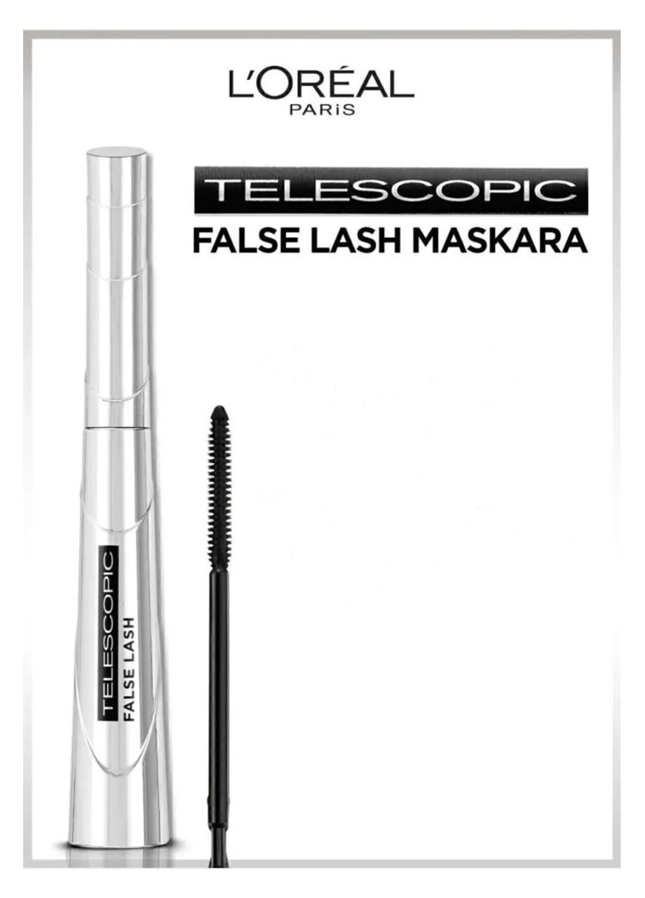 Туш для вій False Lash Telescopic Mascara Чорна,9 мл (3600522097303) L'Oreal Paris (366183682)