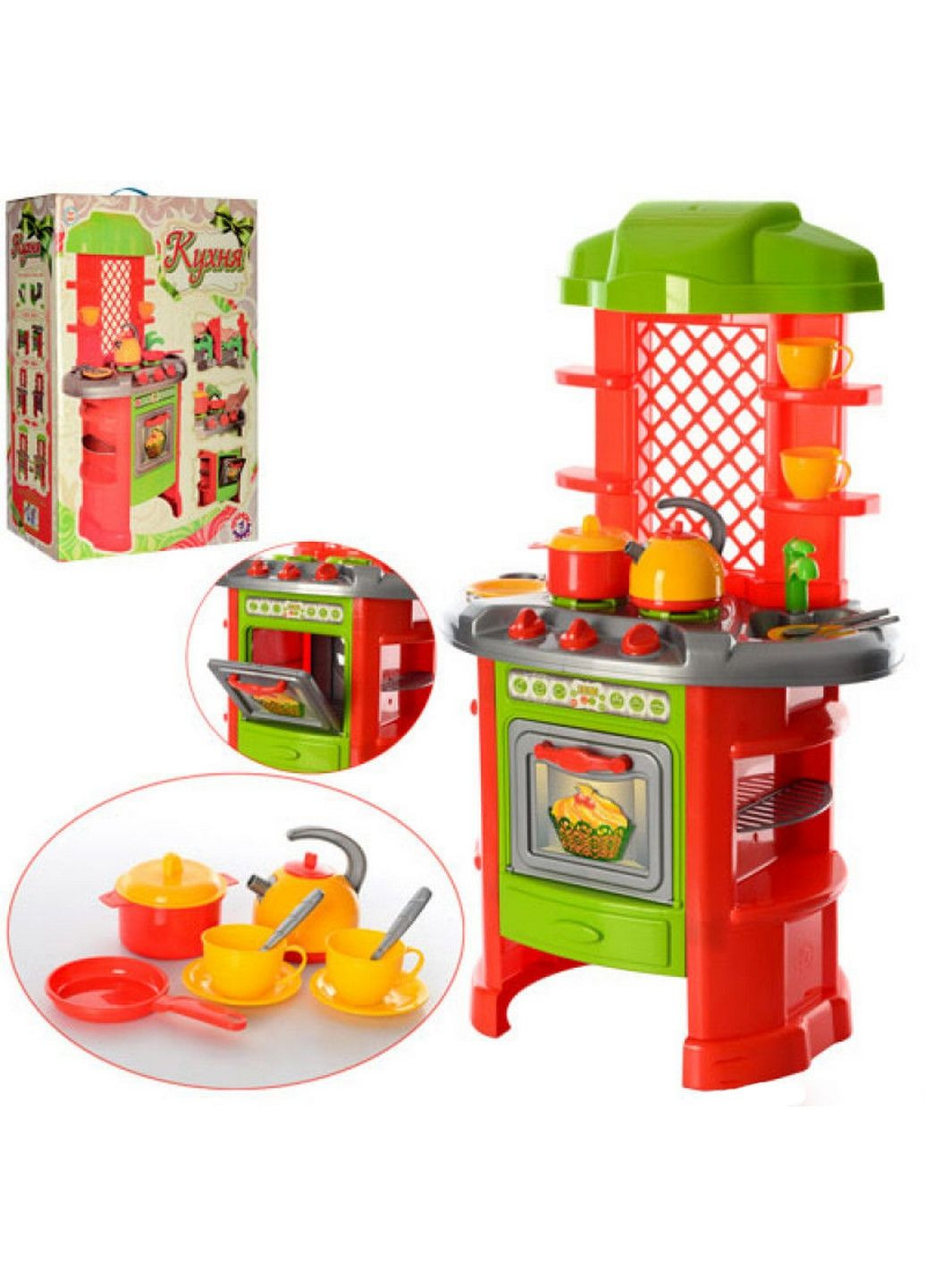 Дитяча ігрова кухня, 25 предметів 82х50х29 см ТехноК (289459786)