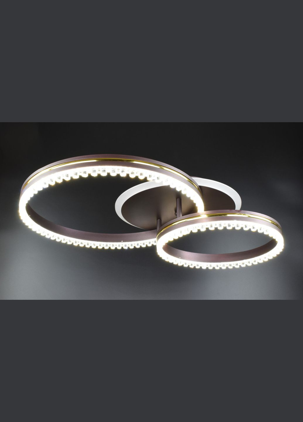 Люстра светодиодная потолочная LED светильник для квартиры на потолок лэд с пультом 26029 Коричневый 12х40х61 см. Sunnysky (364496281)