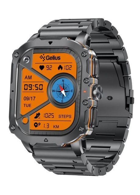 Смарт-годинник P-SW016 Tactical Heavy Black Chrome Gelius (377991999)