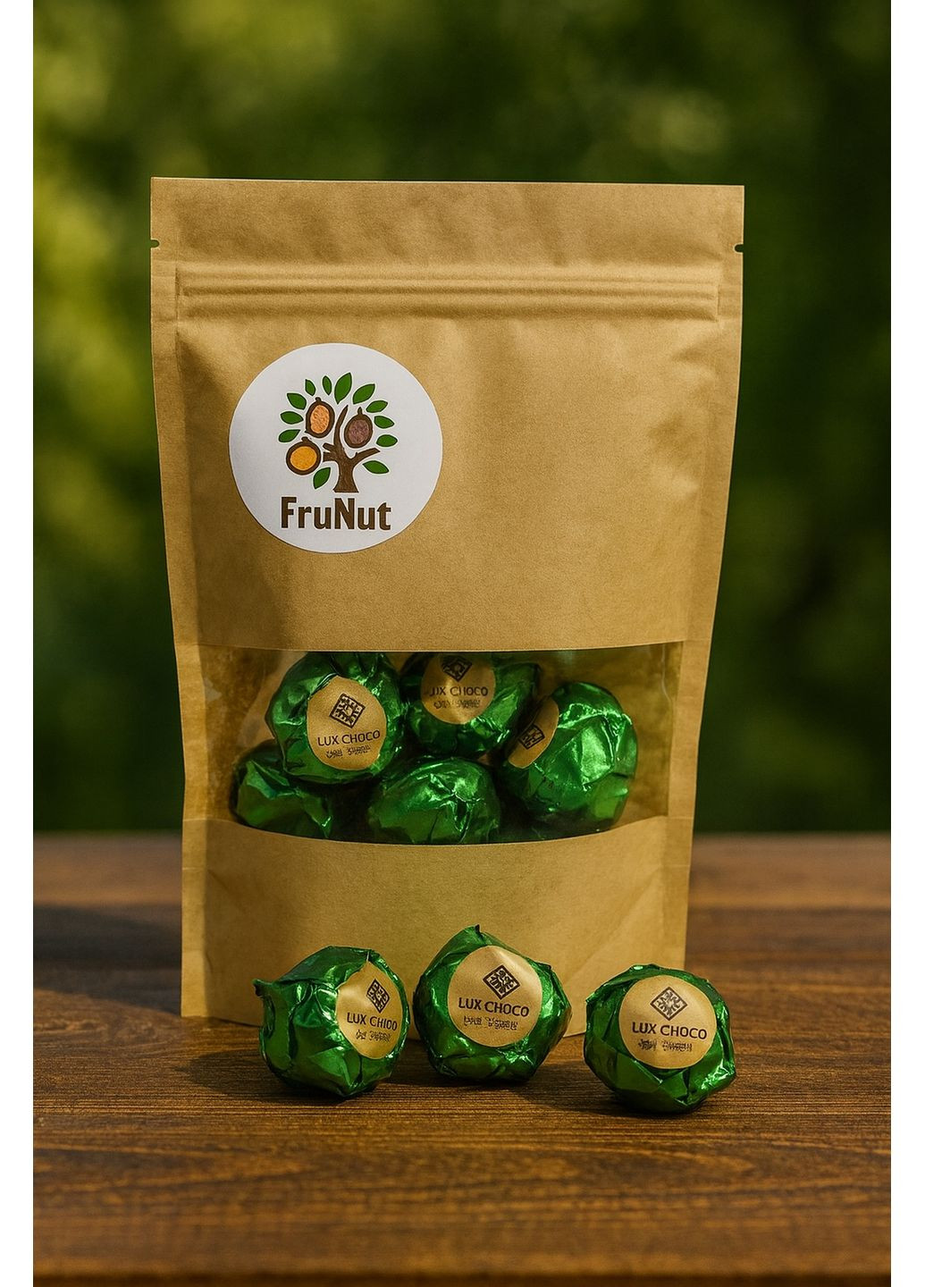 Дубайські цукерки, 3 шт (фісташка, мигдаль, фундук) FruNut (365960641)