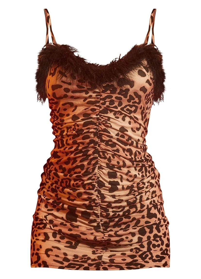Коричнева сукня PrettyLittleThing