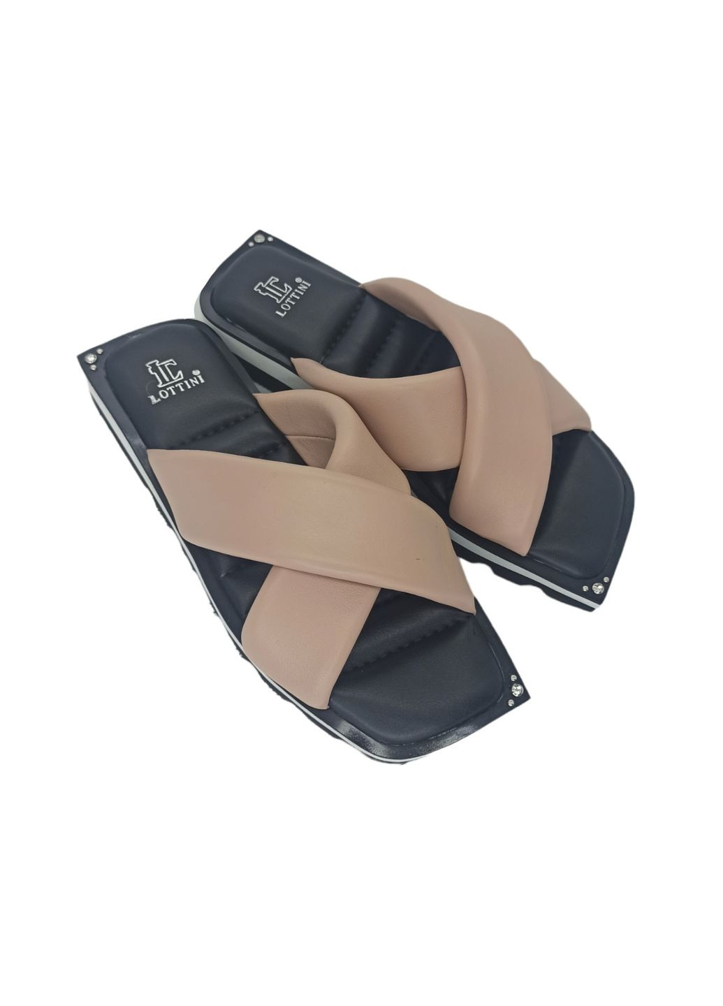 Шльопанці (р) Шкіра 0-1-1-A-6752A-1127 Lottini (364657720)
