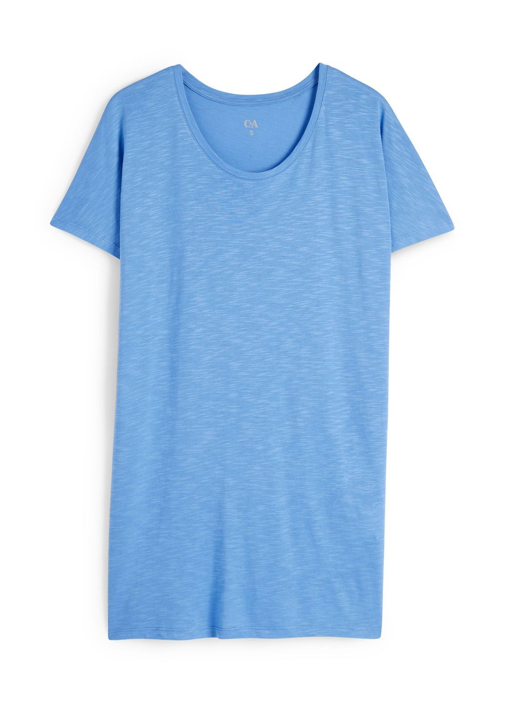 Синя кежуал сукня-футболка з бавовни C&A однотонна