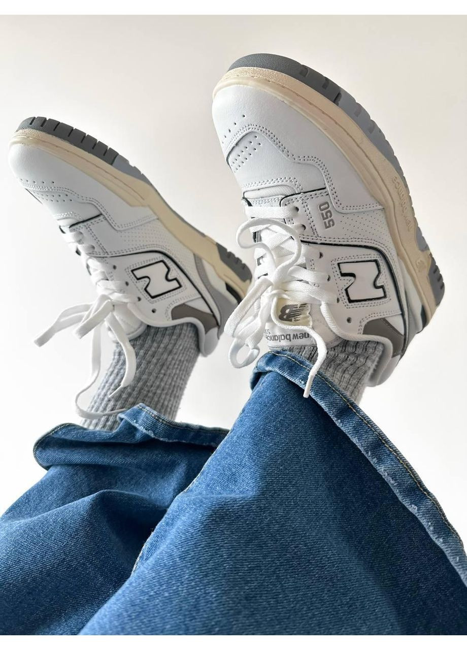 КРОСІВКИ ЖІНОЧІ NEW BALANCE 550 SPECTRUM GREY НЬЮ БЕЛАНС 550 No Brand сірі демісезони (368862048)
