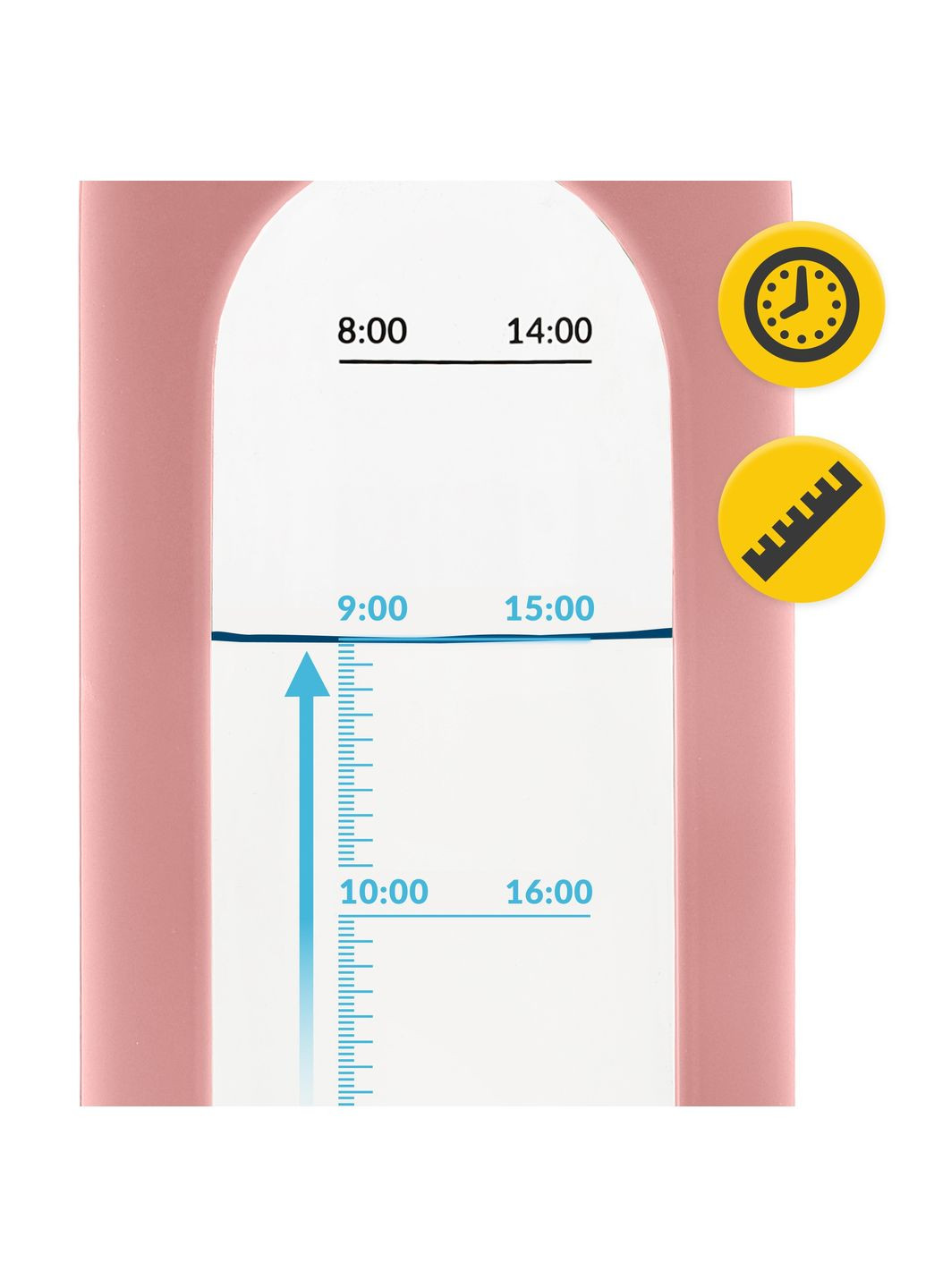 Пляшка для води спортивна 750 мл скляна Pink () 4FIZJO P-5905973404204 (315516364)
